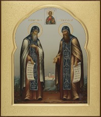 Сергий и Герман Валаамские, 27х31, 2018 г.