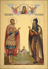 Александр Невский и Даниил Московский, 70х100, 2025 г.