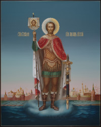 Александр Невский, 40х50, 2021 г.