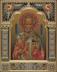 Николай Мирликийский, 22х28, 2021 г.