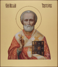 Николай Мирликийский, 26х30, 2020 г.