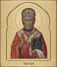 Николай Мирликийский, 27х31, 2022 г.