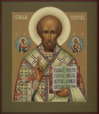 Николай Мирликийский, 27х31, 2021 г.