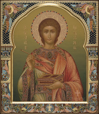 Пантелеимон Целитель, 27х31, 2021 г.