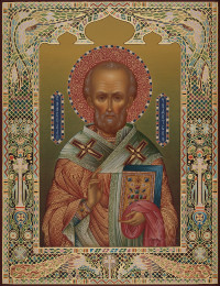 Николай Мирликийский Чудотворец, 23х30, 2021 г.