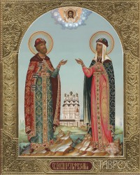 Петр и Феврония, 22х27, 2014 г.