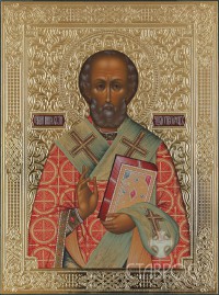 Николай Мирликийский, 30х40, 2014 г.