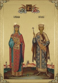 Людмила и Вячеслав Чешские, 70x100, 2018 г.