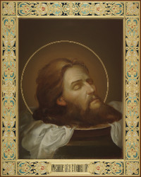 Усекновение главы Иоанна Предтечи, 40х50, 2019 г.