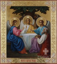 Троица Ветхозаветная, 27х31, 2014 г.