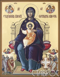 Богоматерь на троне