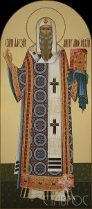 Местный ряд, Алексий митрополит Московский, 74x166, 2016 г.