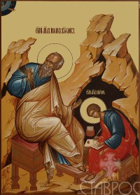 Царские врата, Евангелист Иоанн, 32x45, 2015 г.