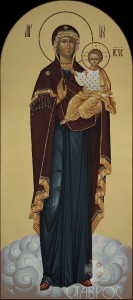 Местный ряд, Божия Матерь Одигидрия, 74х166, 2015 г.