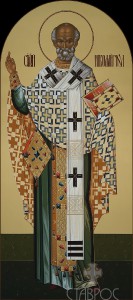 Местный ряд, Николай Чудотворец, 74x166, 2015 г.