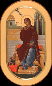 Дева Мария, 22x35, 2015 г.