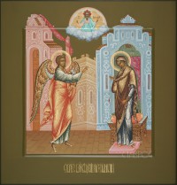 Праздничный ряд, Благовещение, 32х34, 2017 г.