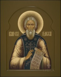 Сергий Радонежский, 38х48, 2018 г.