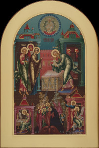 Праздничный ряд Сретение Господне, 29х43, 2021 г.