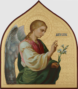 Царские врата Архангел Гавриил, 24х28, 2025 г.