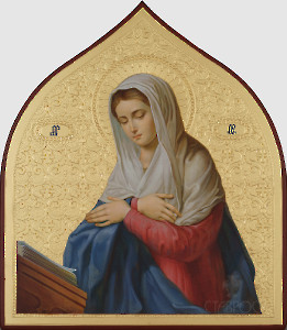 Царские врата Дева Мария, 24х28, 2025 г.