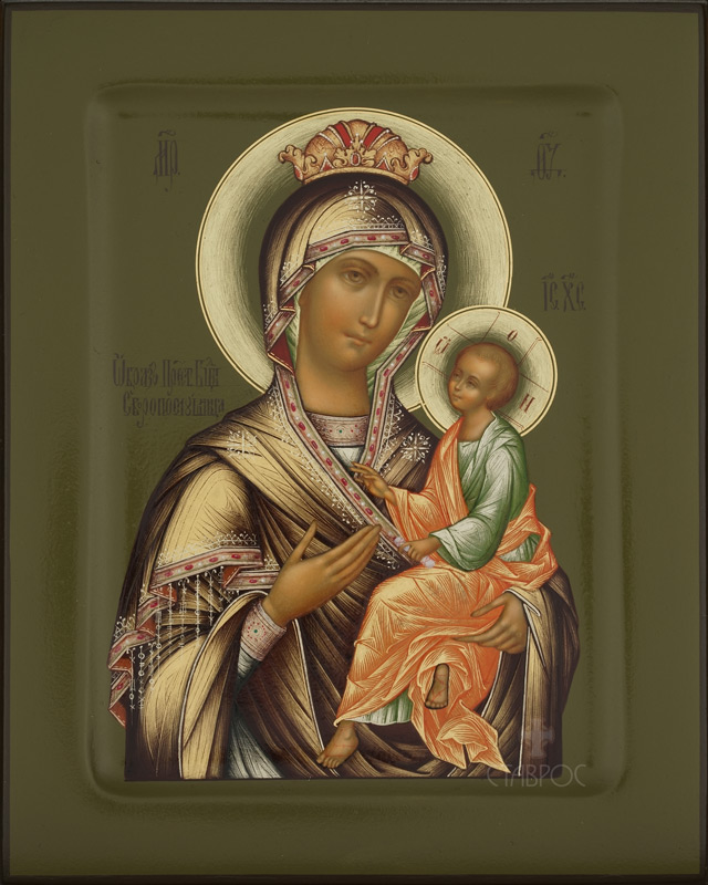 Рукописная икона Божией Матери Скоропослушница