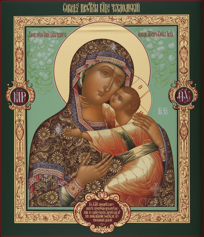 Рукописная икона Божией Матери Чухломская