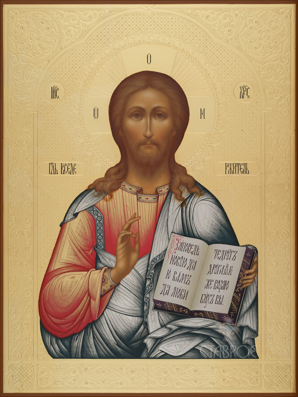 Рукописная икона Господь Вседержитель